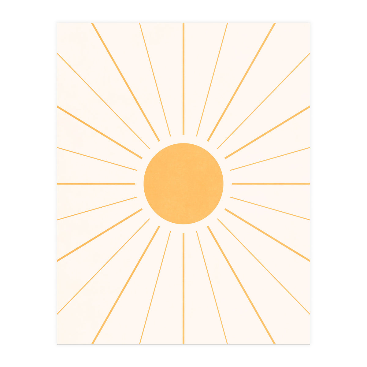 SUN IN LINE - GOLD (Print Only)