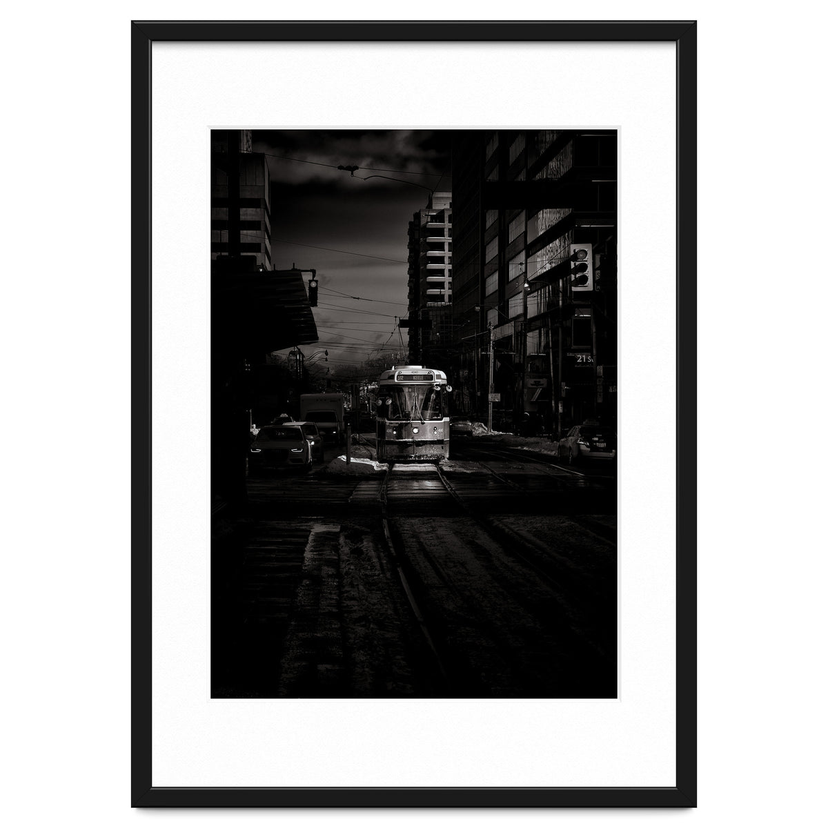 The 512 St. Clair Streetcar Toronto Canada Toned Version