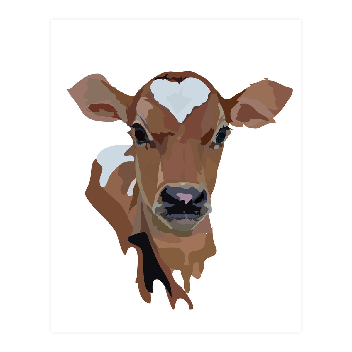 Cow with Heart (Print Only)