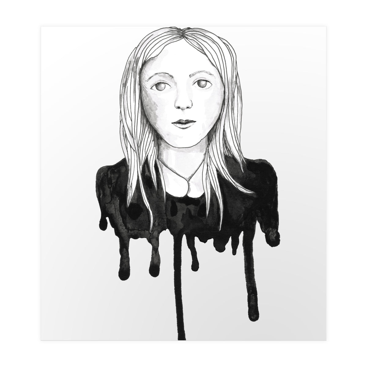 Blond dripping girl (Print Only)