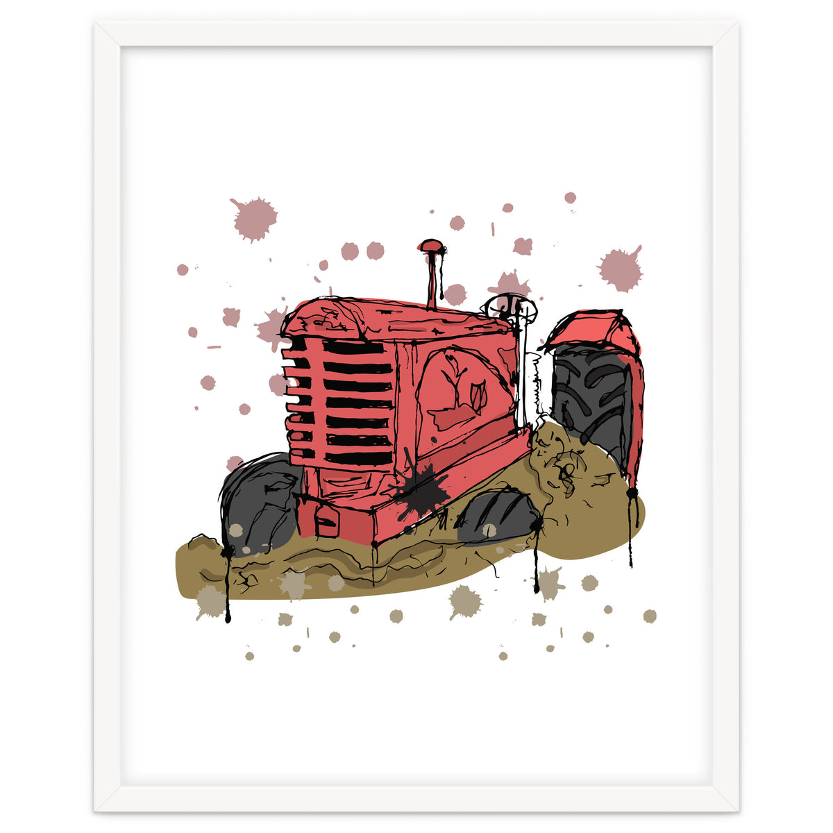 Abandoned tractor sketch