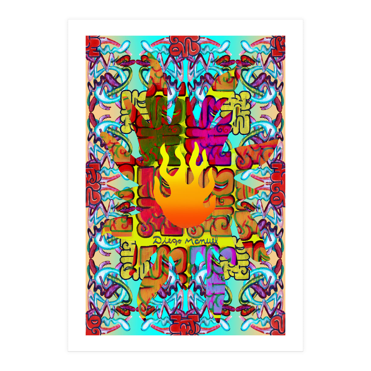 Fuego Y Graffiti 38 (Print Only)