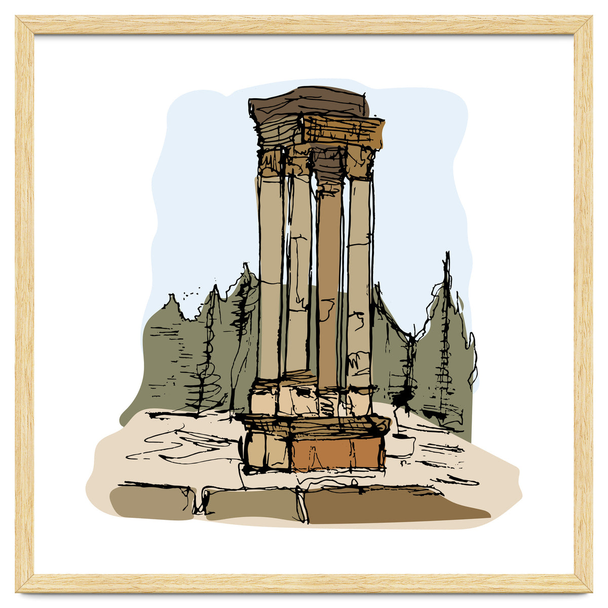 Anjar Tetrastyle, Lebanon