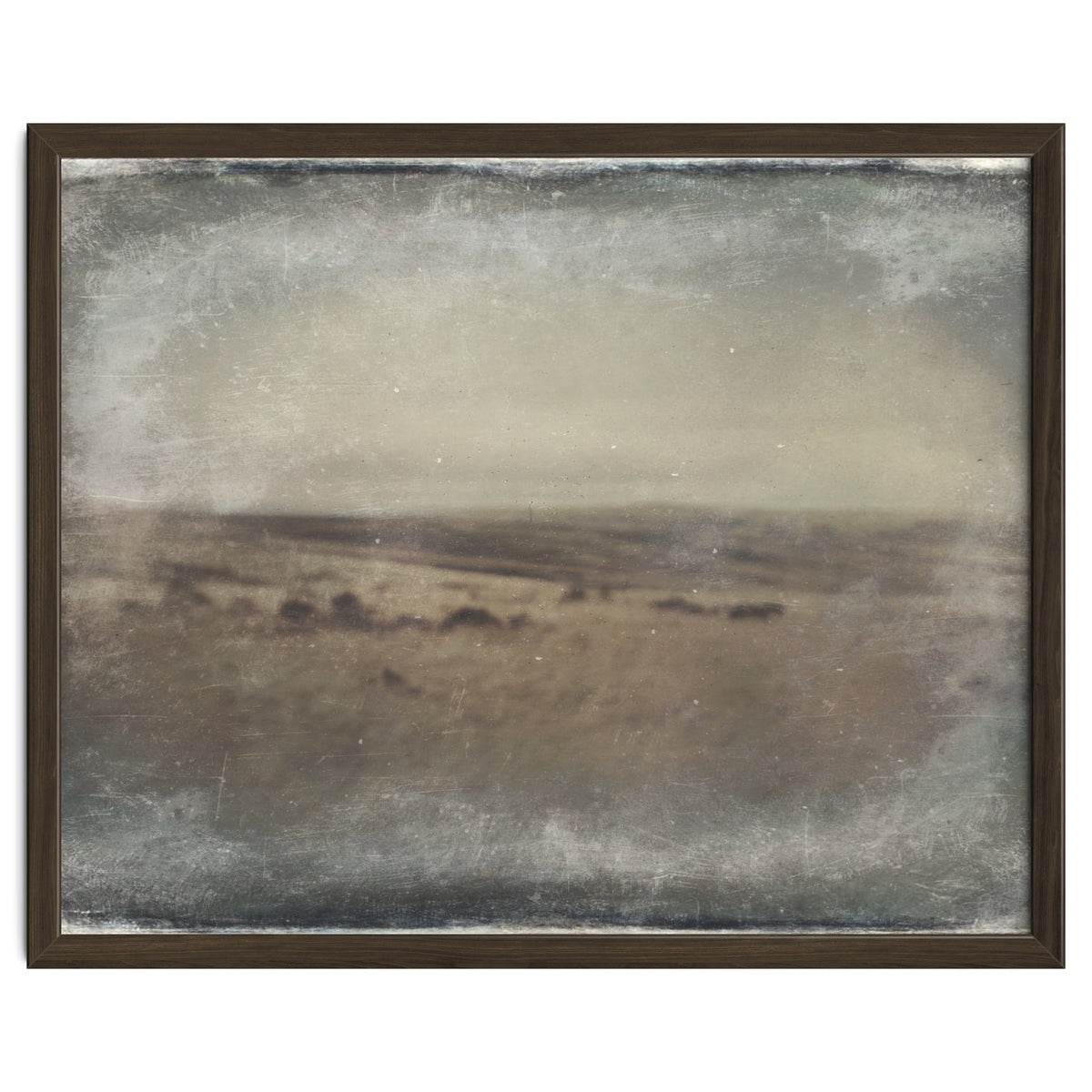 Bleak winter landscape of Saddleworth Moor