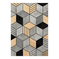 Concrete and Wood Cubes 2 (Print Only)