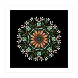 Floral Mandala | Black (Print Only) thumbnail