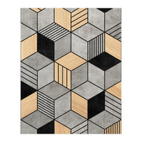 Concrete and Wood Cubes 2 (Print Only)