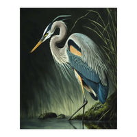 Heron Oil Painting (Print Only)