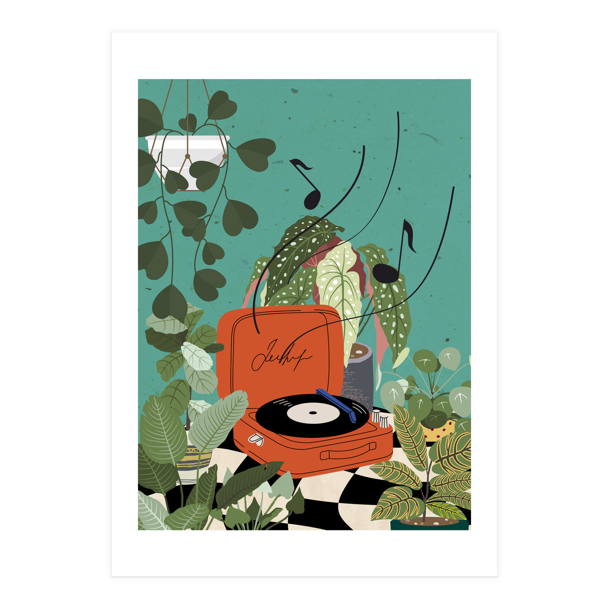Vinyl Record Player (Print Only)