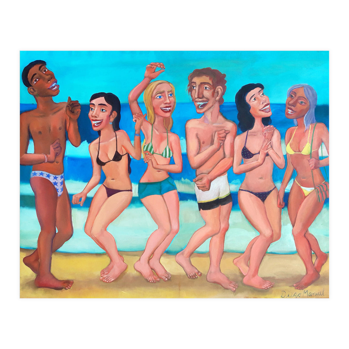 Fiesta En La Playa 4 (Print Only)