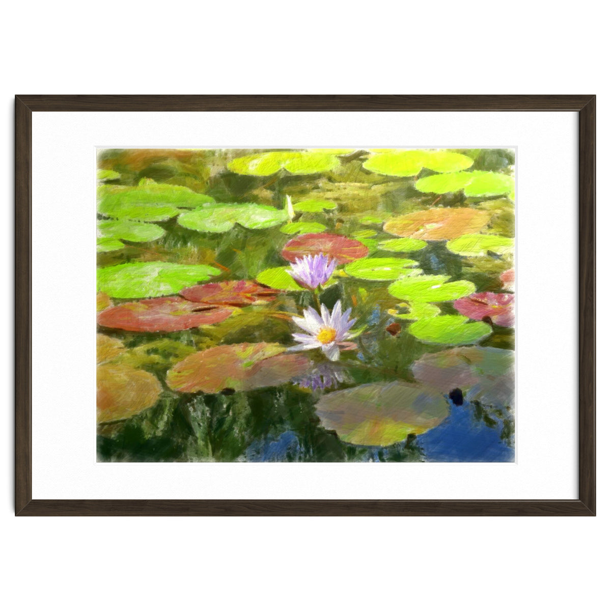 Floating in the water