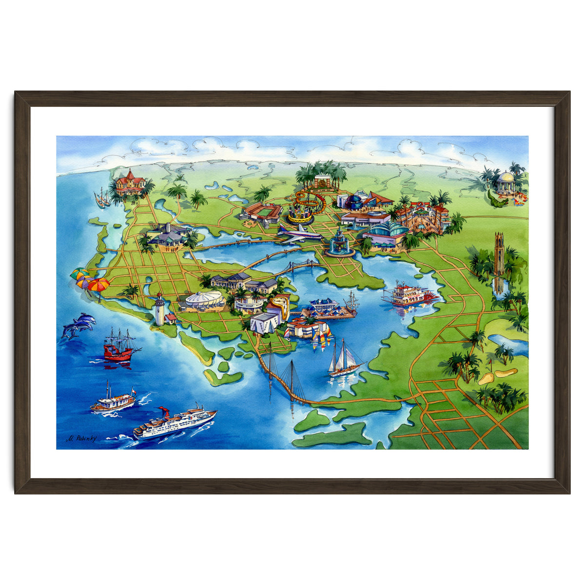 Tampa Bay Illustrated Map