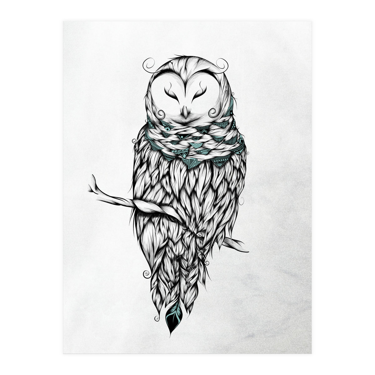Poetic Snow Owl (Print Only)