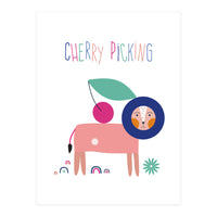 Kids Cherry Picking Rgb (Print Only)