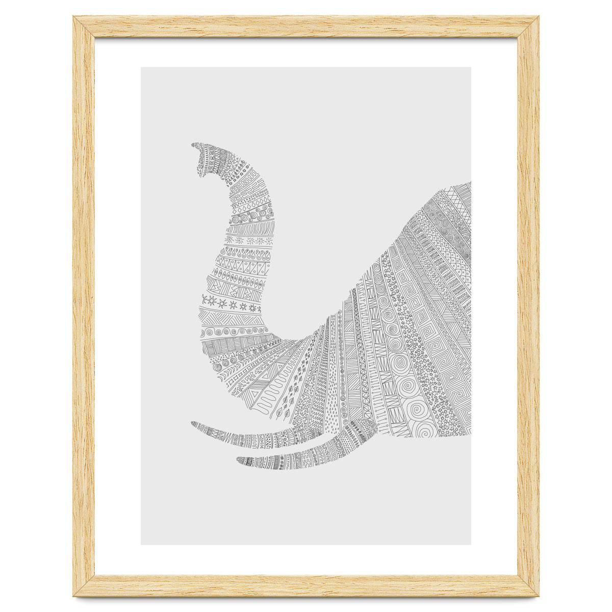 Elephant Grey Poster