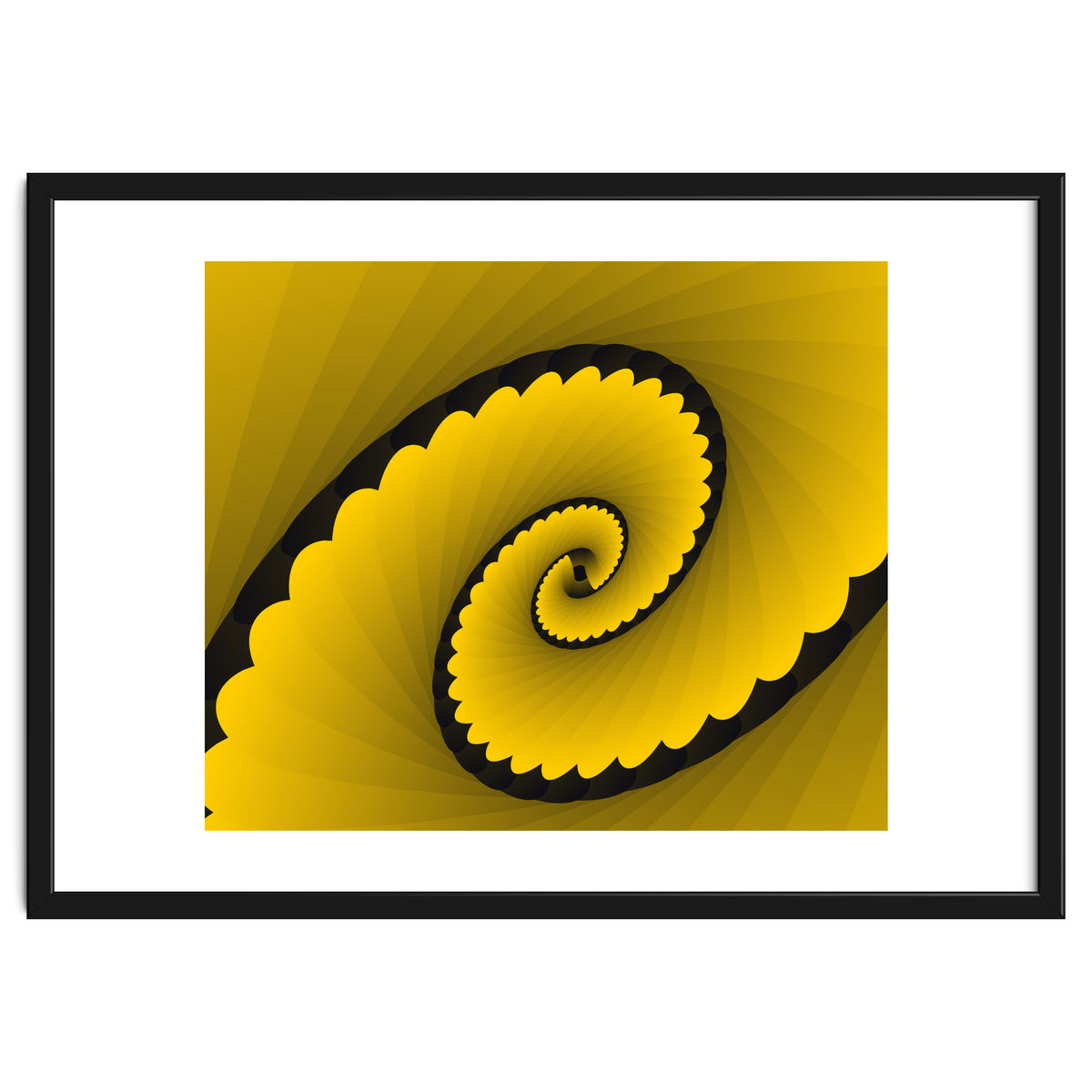 Abstract Floral Yellow