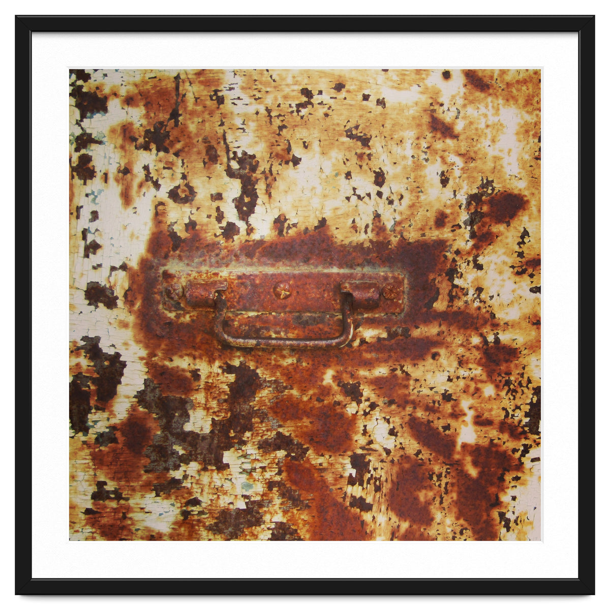 Rusty metal door