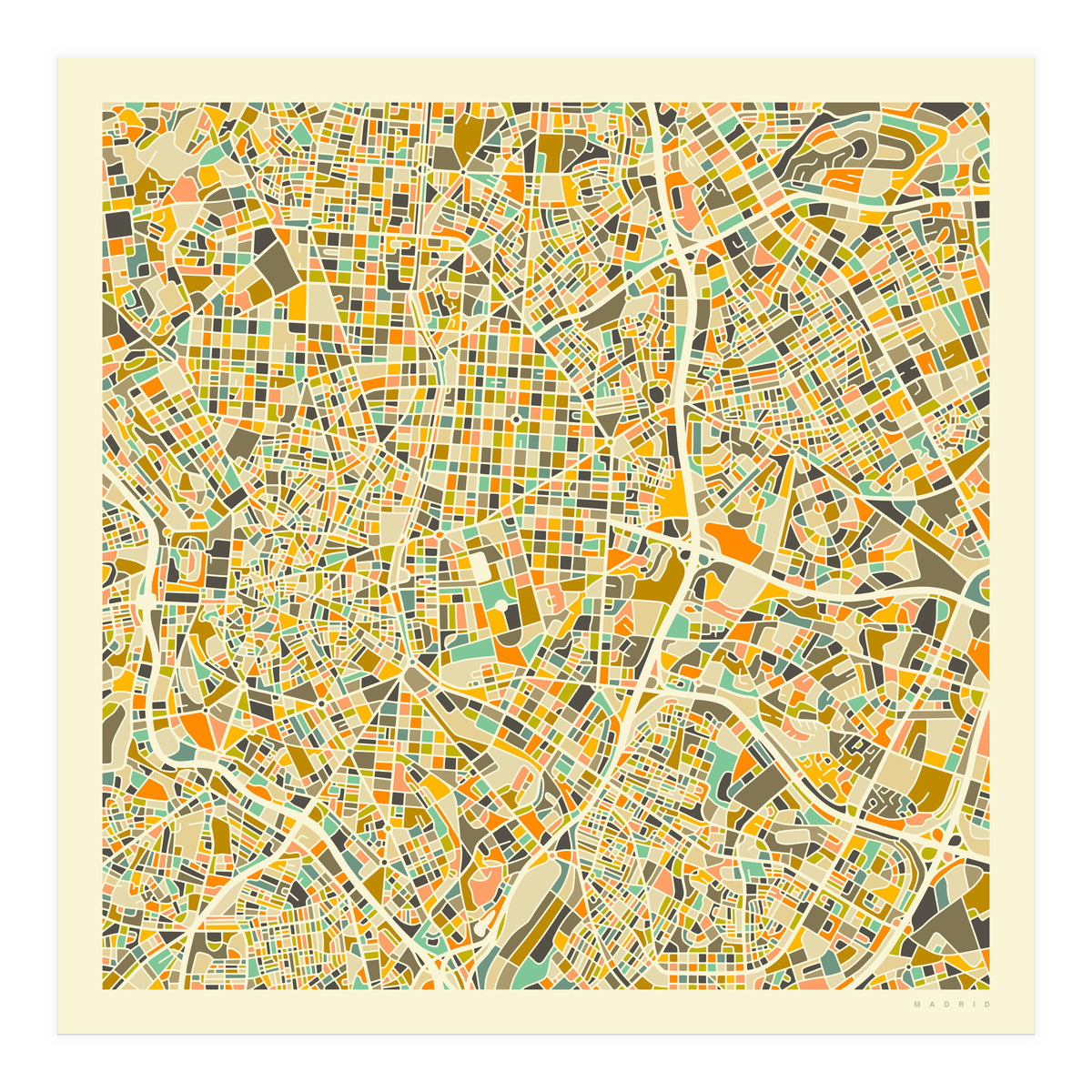 MADRID MAP (Print Only)