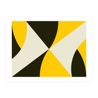 Geometric Shapes No. 4 - yellow, black & white (Print Only)