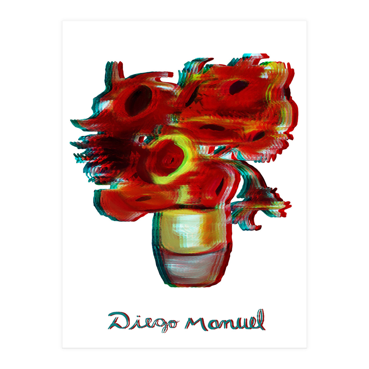 Florero Fondo Blanco (Print Only)