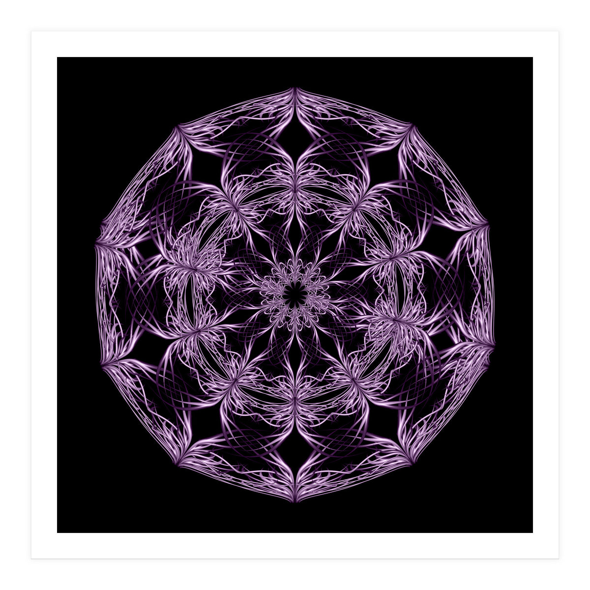Mandala purple and black (Print Only)