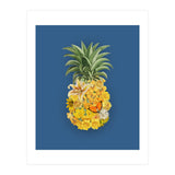 Pineapple Floral Blue (Print Only) thumbnail