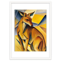 Kangaroo Abstract Oil Painting