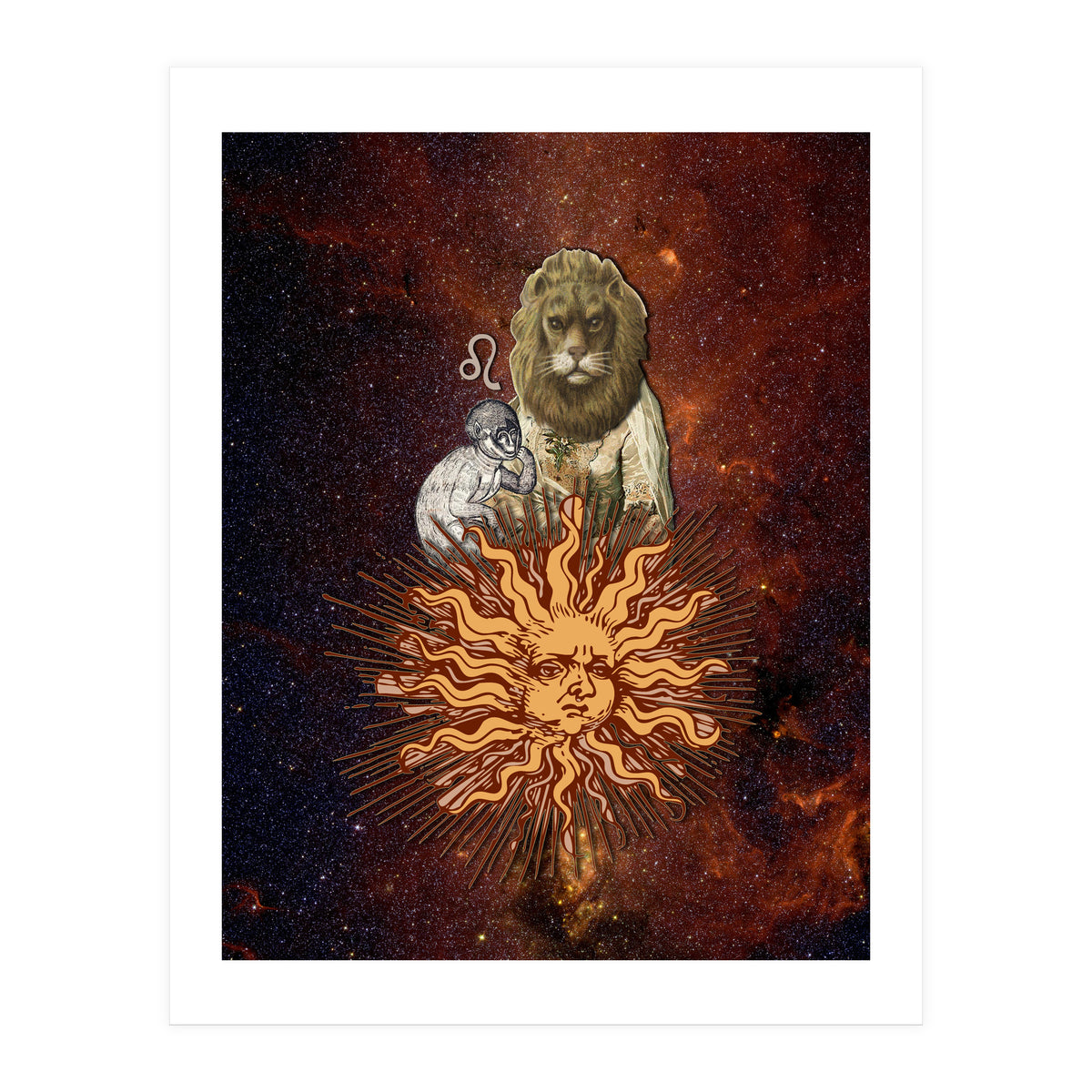 Leo Zodiac Sign (Print Only)