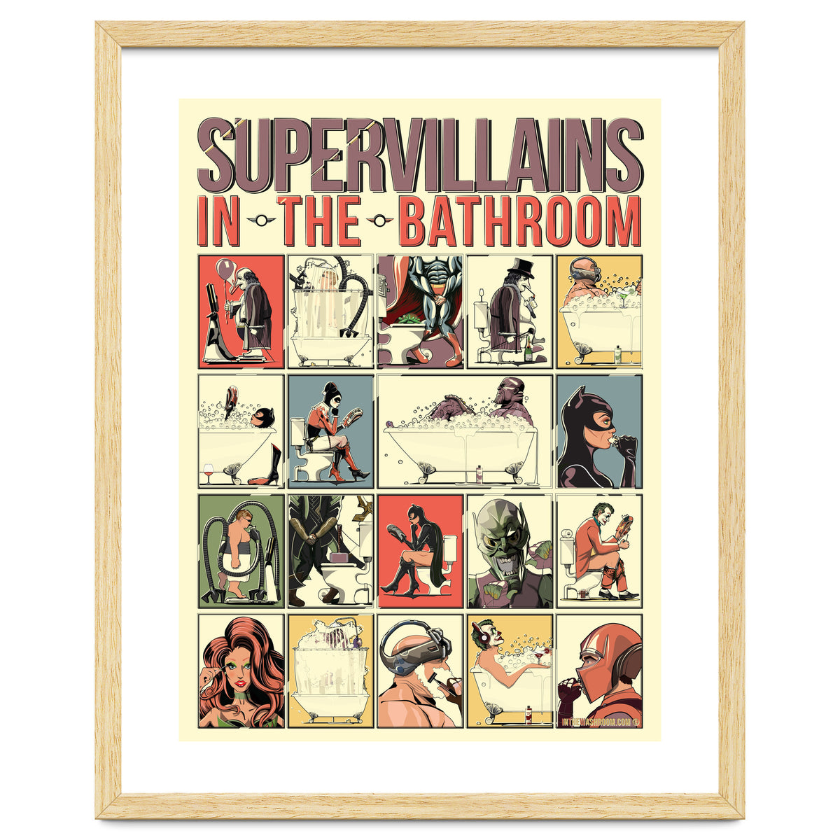 Supervillains in the Bathroom, funny Bathroom Humour