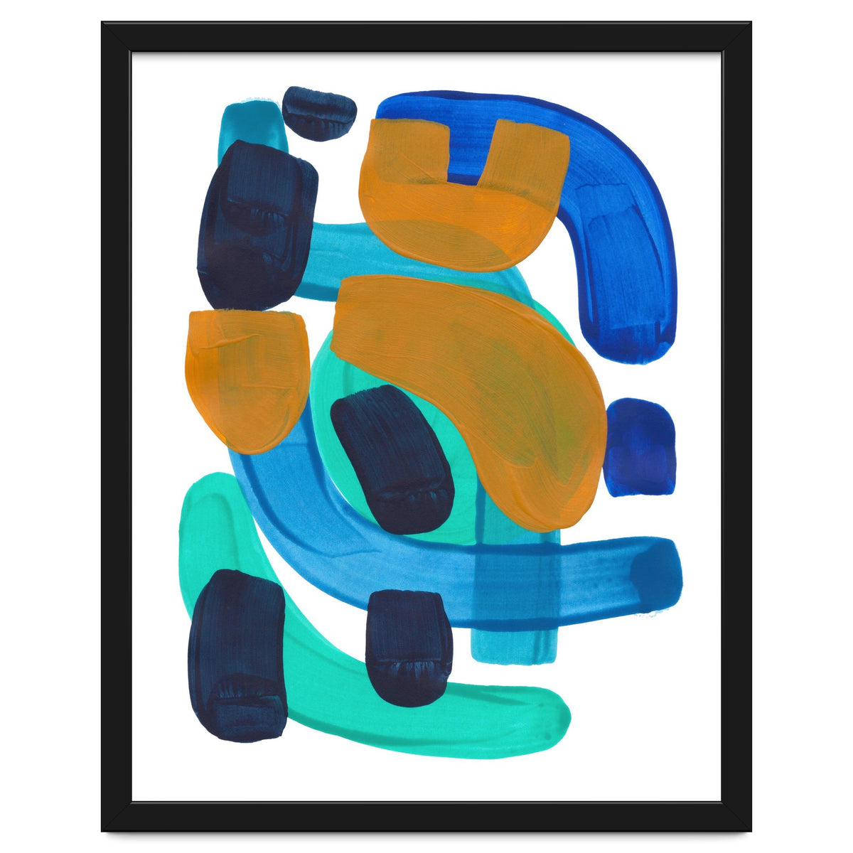 Marine Shapes Yellow Accent