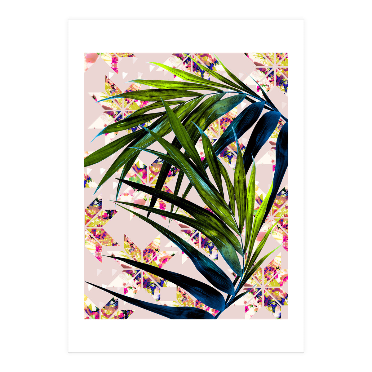 Leaves on mosaic  (Print Only)