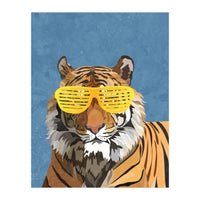 Hip Hop Tiger Yellow and Blue (Print Only)