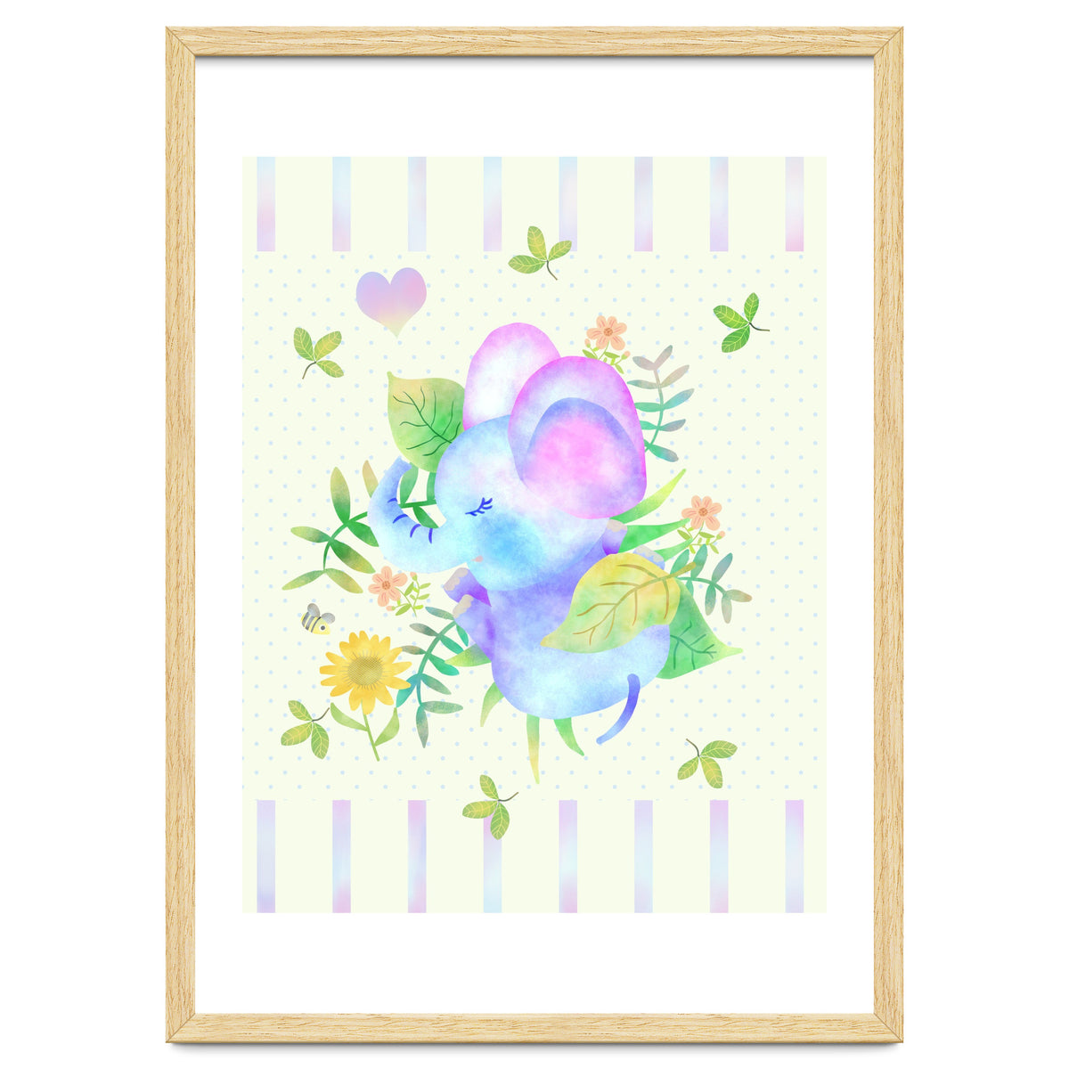 Sleeping baby elephant