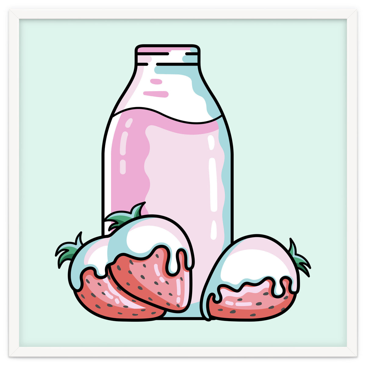 Cute Strawberry Milkshake