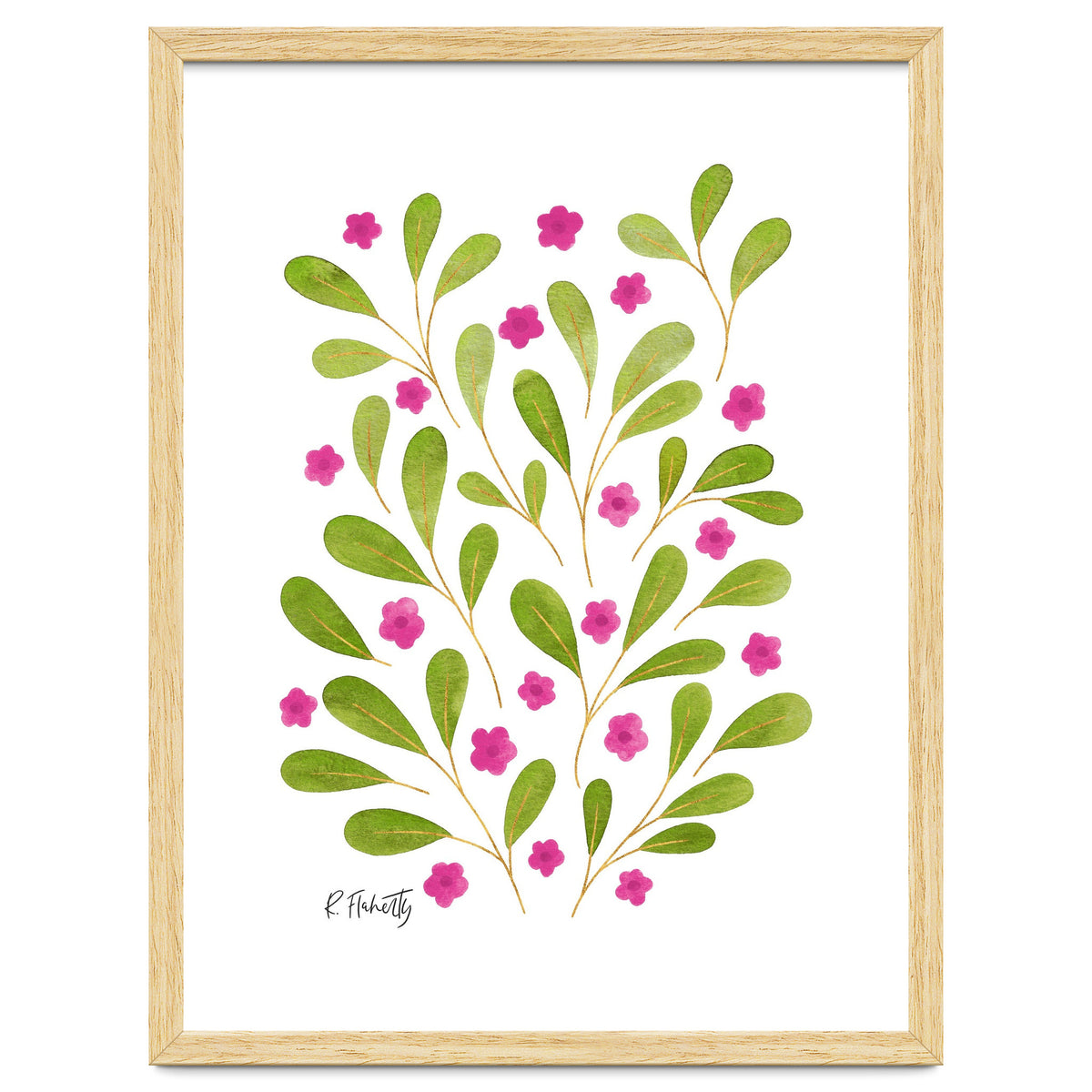 Springtime Floral | Pink and Green