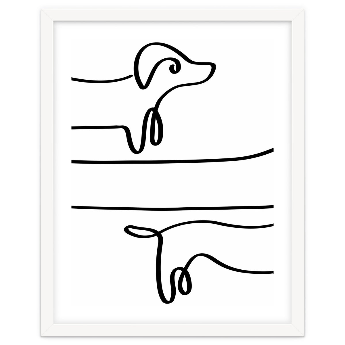 Dachshund best sale line drawing