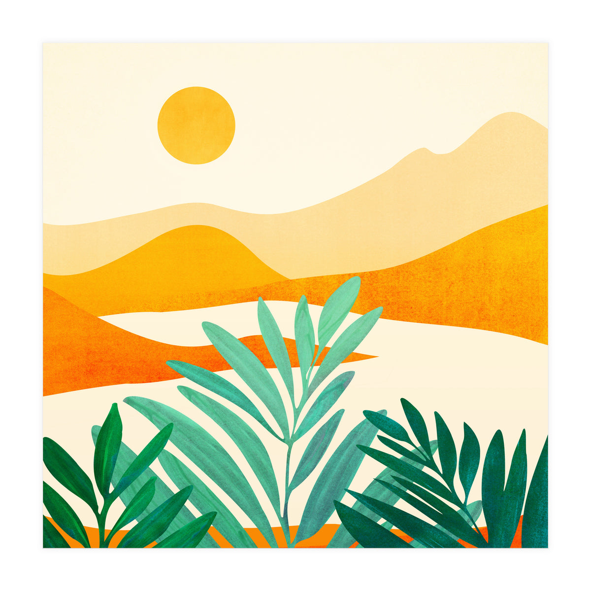 Golden Alpine Sunset (Print Only)