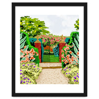 Gated Garden, Nature Landscape Painting