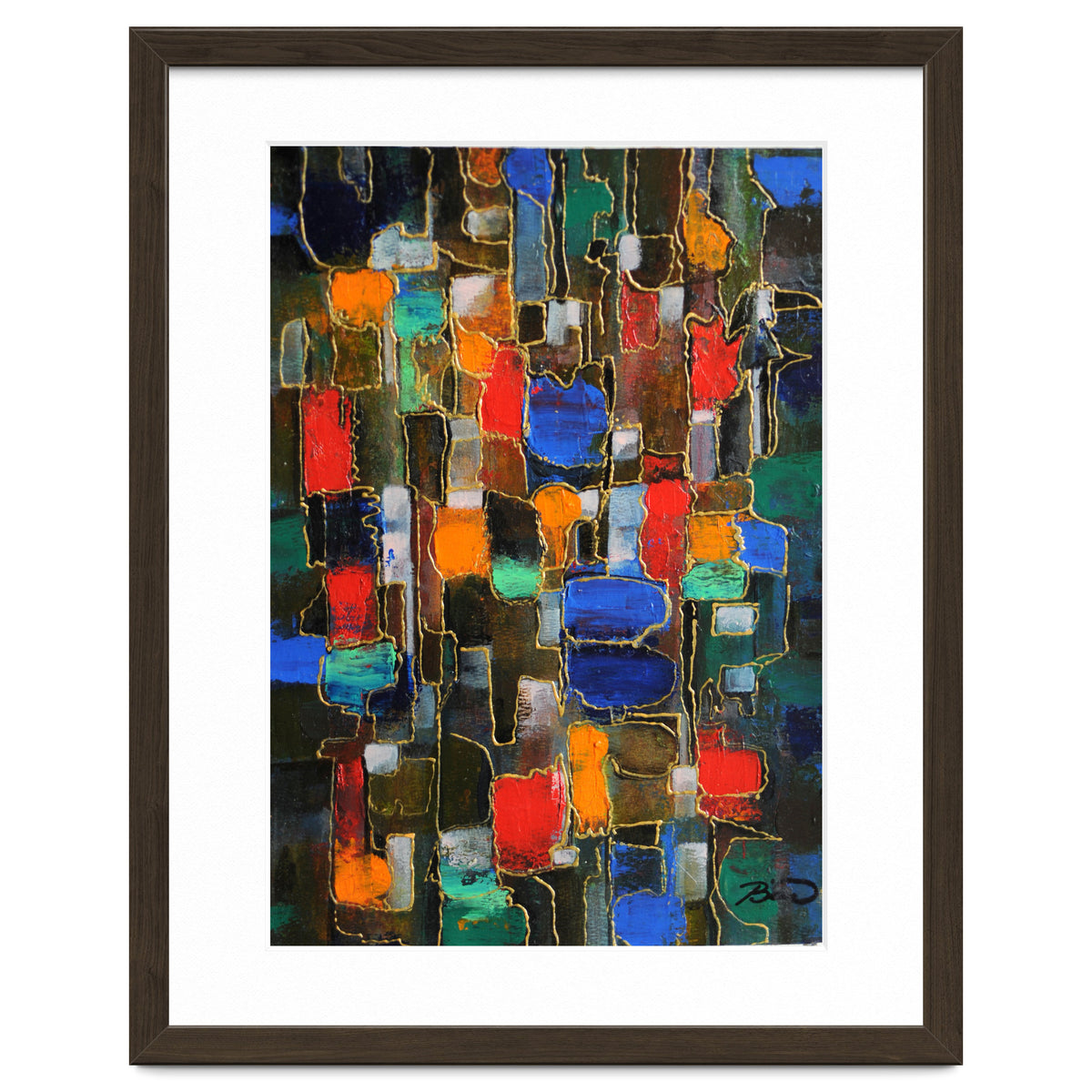 Abstract Brooklyn...38x28.cm. Acrylic