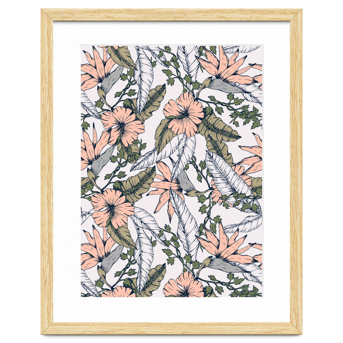 Tropical pattern pastel
