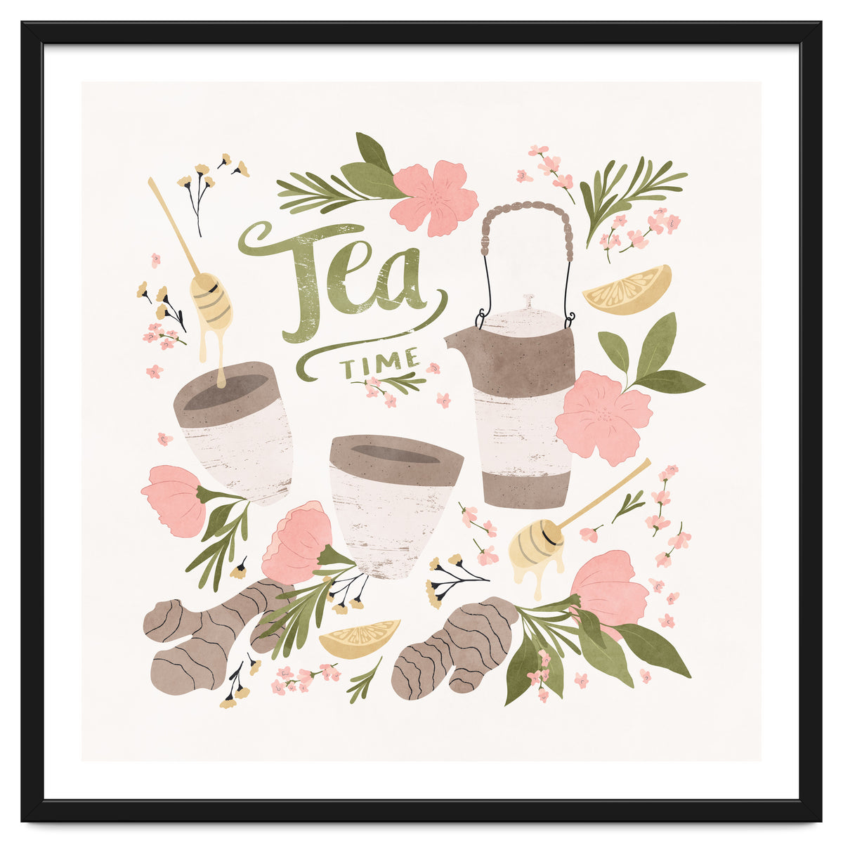 Ginger Lavender Tea Art