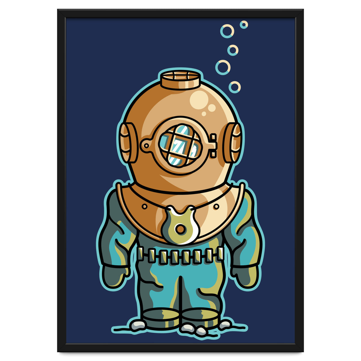 Cute Deep Sea Diver