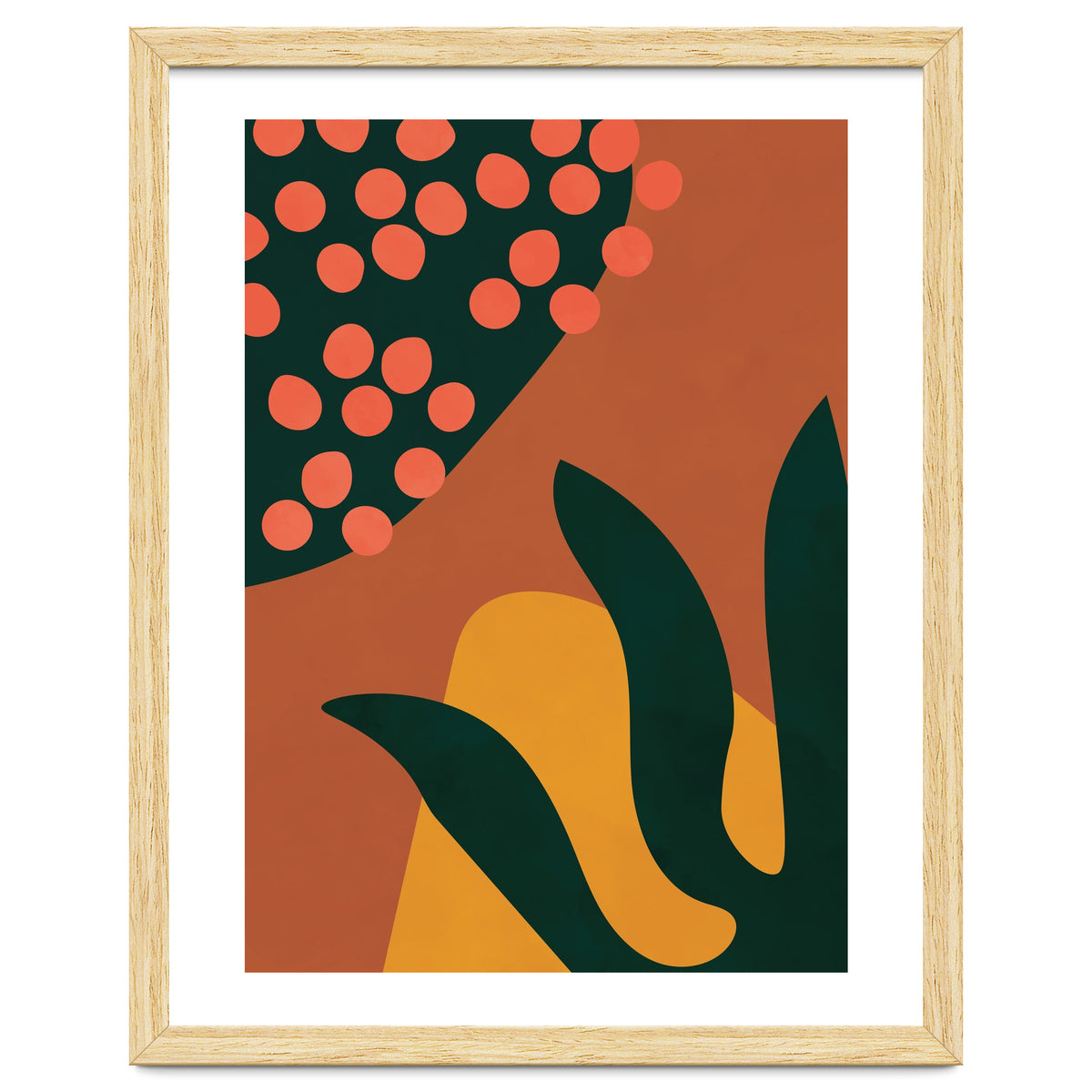 Abstract Boho Botanical Minimalist Modern