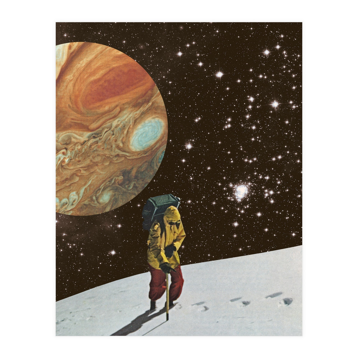 Hiking On The Moon (Print Only)