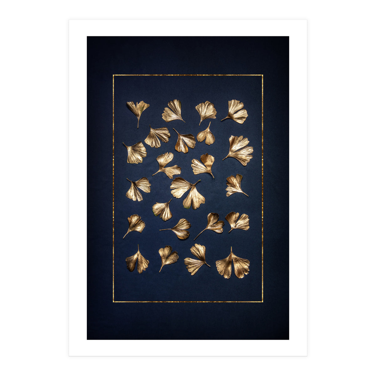 Golden Gingko Leafes (Print Only)