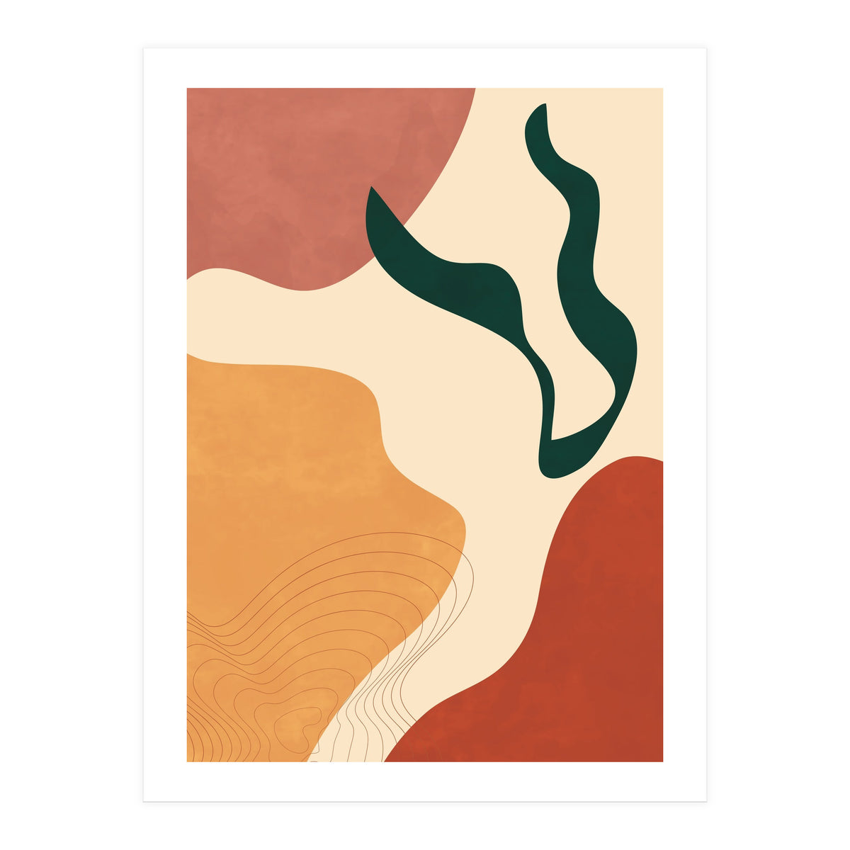 Abstract Scandi Neutral Shapes (Print Only)