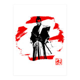 samurai in red and white (Print Only) thumbnail