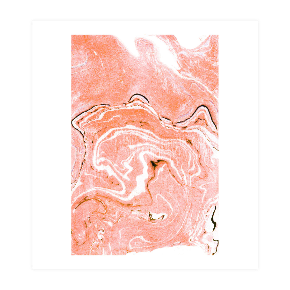 Coral Blush Marble (Print Only)