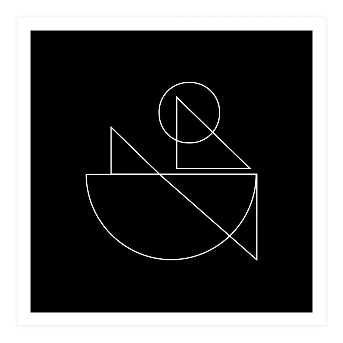 Fisherman | abstract minimal (Print Only)