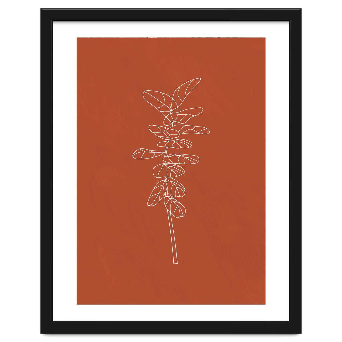 Line Art Botanical Terracotta